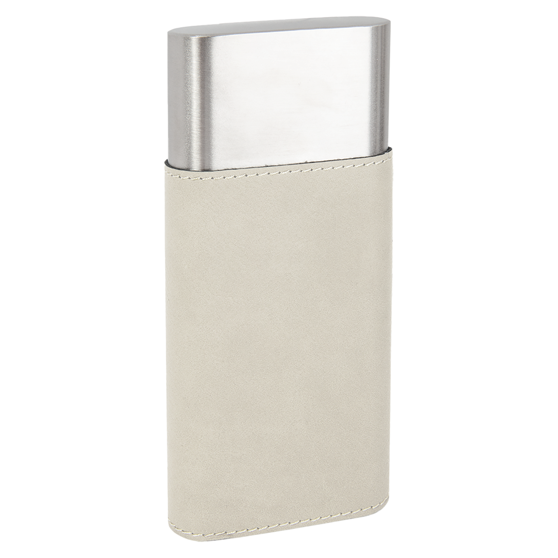 White Leatherette Cigar Case w/ Cutter 1