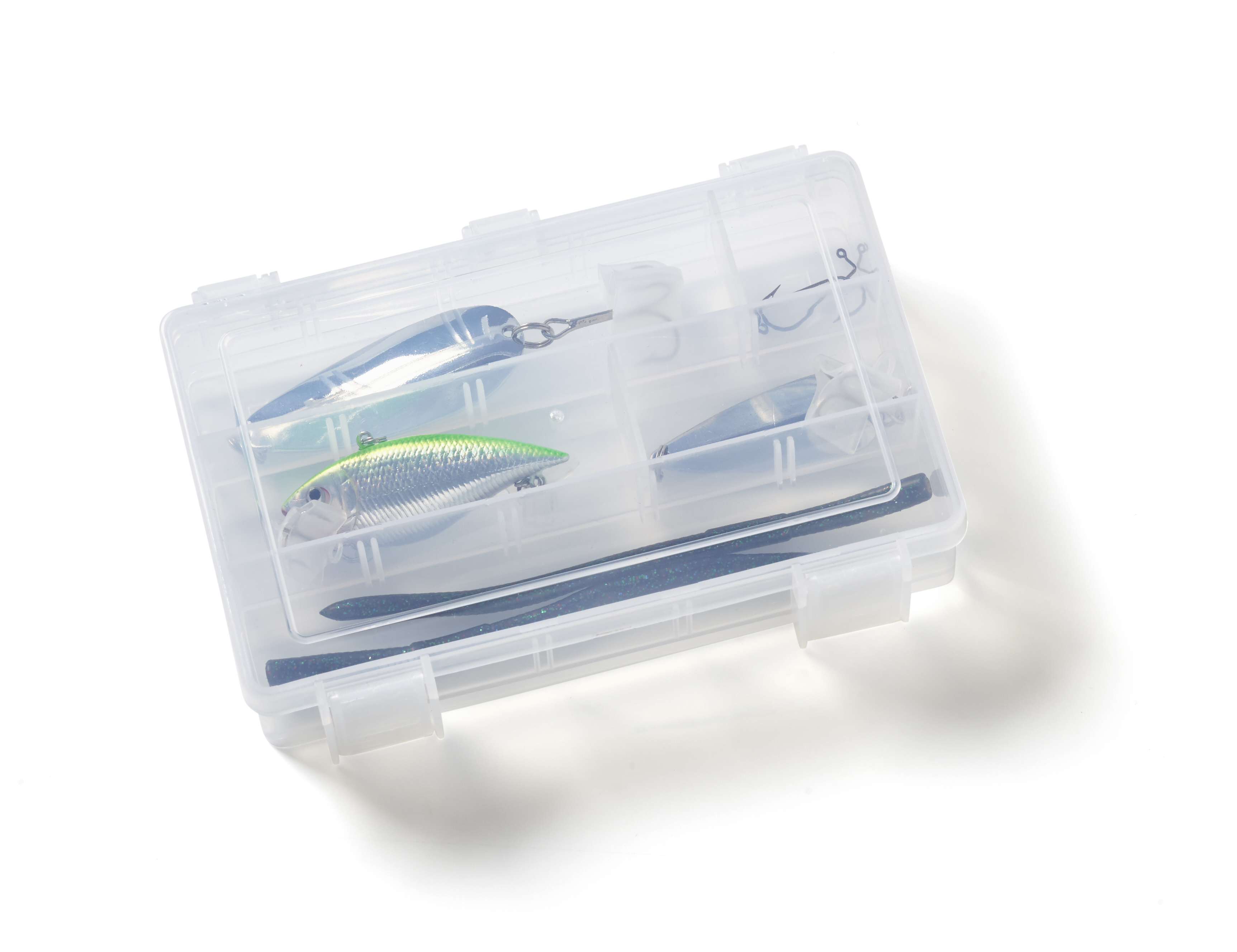 Fishing Tackle Box - Green and Silver Components 2