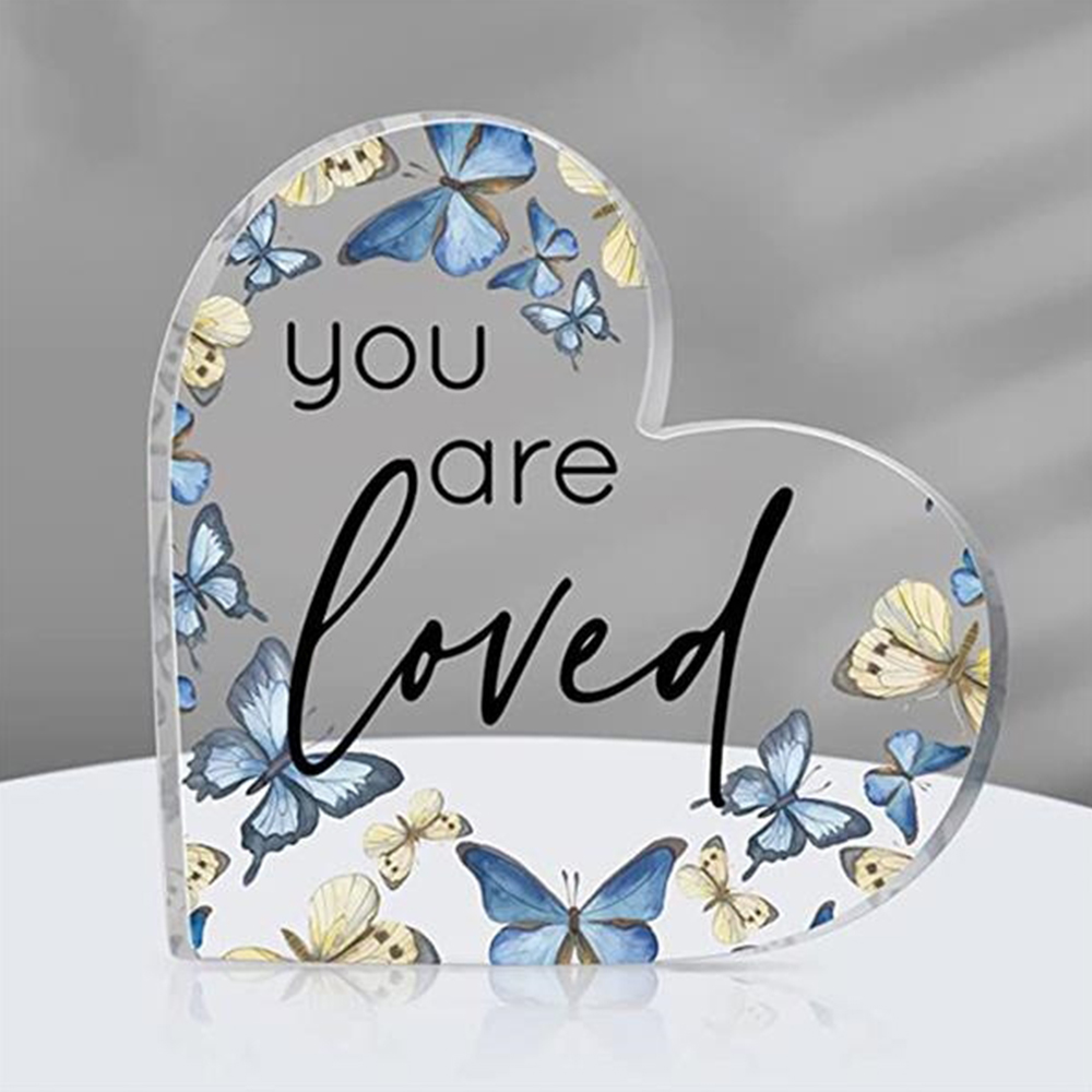 Acrylic Heart Birthday Gift For Couples