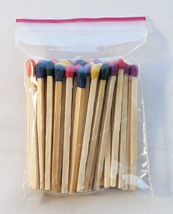 47mm (approx. 2 in.) Bulk Wooden Match Sticks - (approx)50 ct. bags 13
