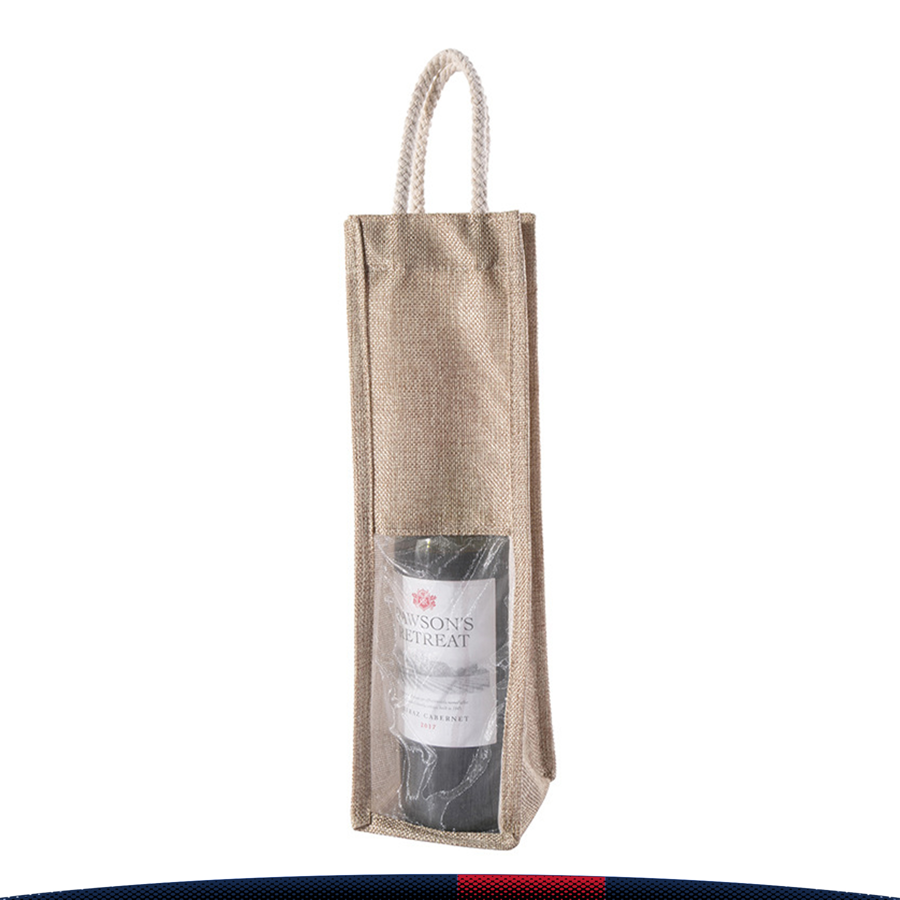 Mohito Wine Bottle Bag, custom tote bag with logo imprint 3