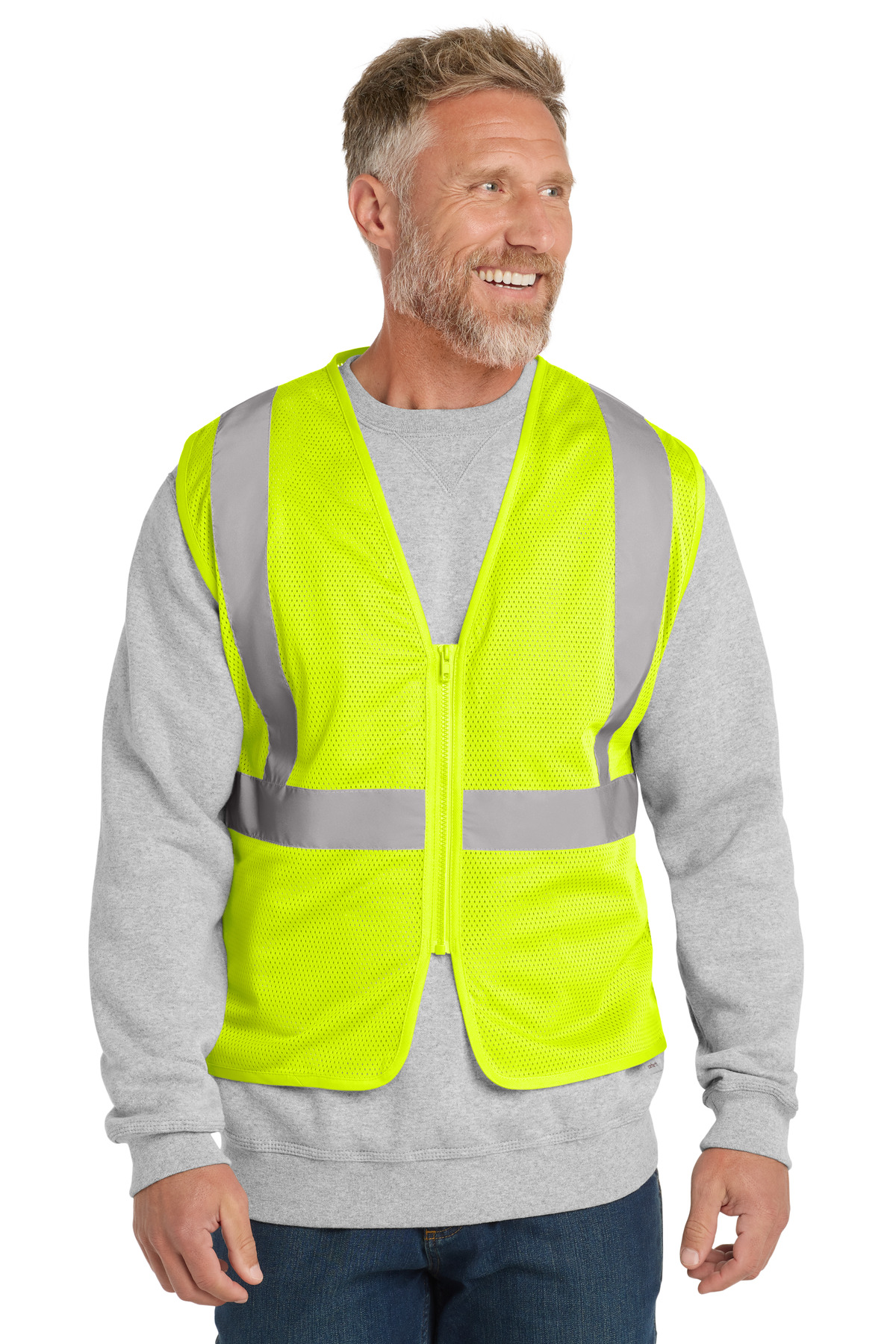 CornerStone ANSI 107 Class 2 Economy Mesh Zippered Vest. CSV101 9