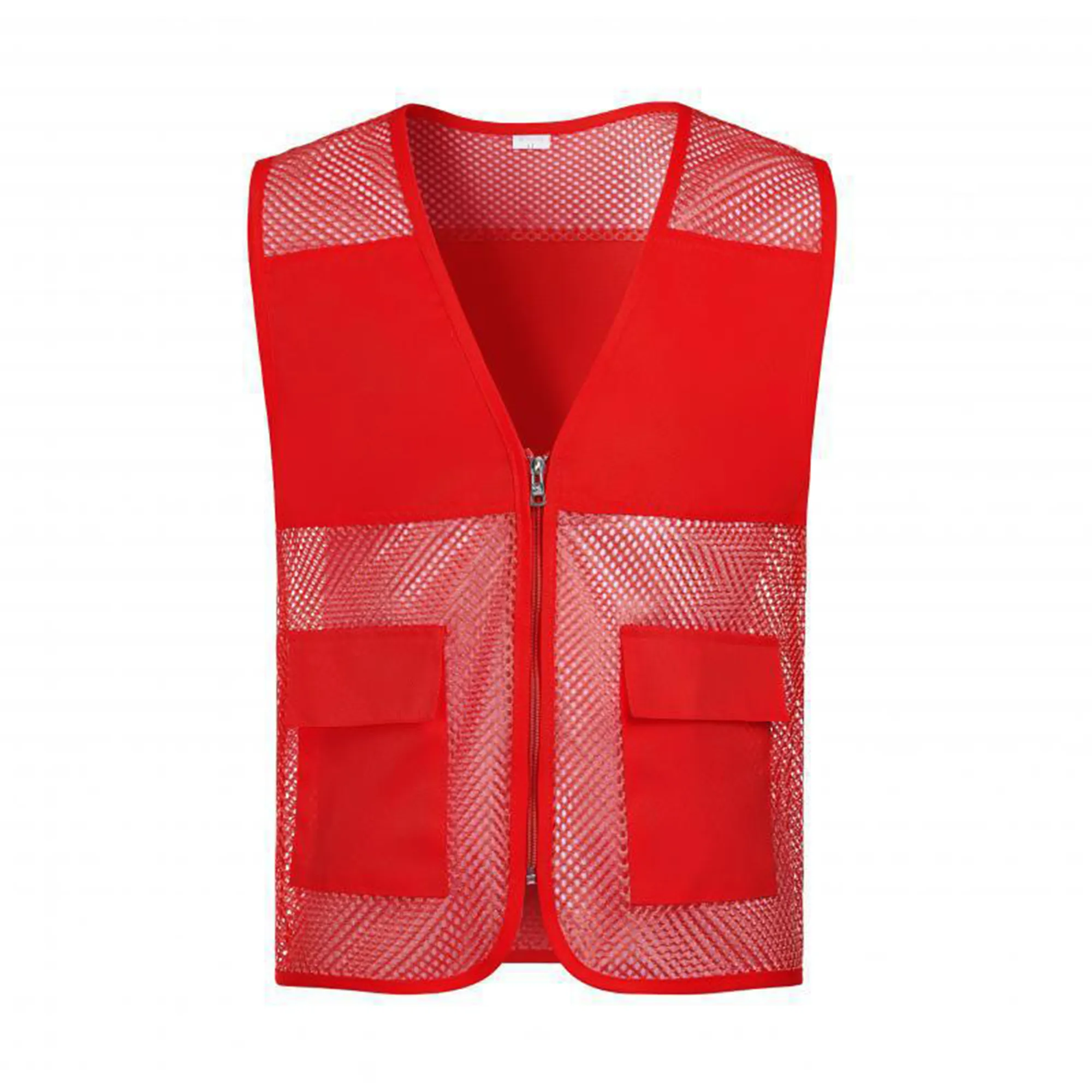 MOQ20 Mesh Vest Summer Volunteer Workwear 14