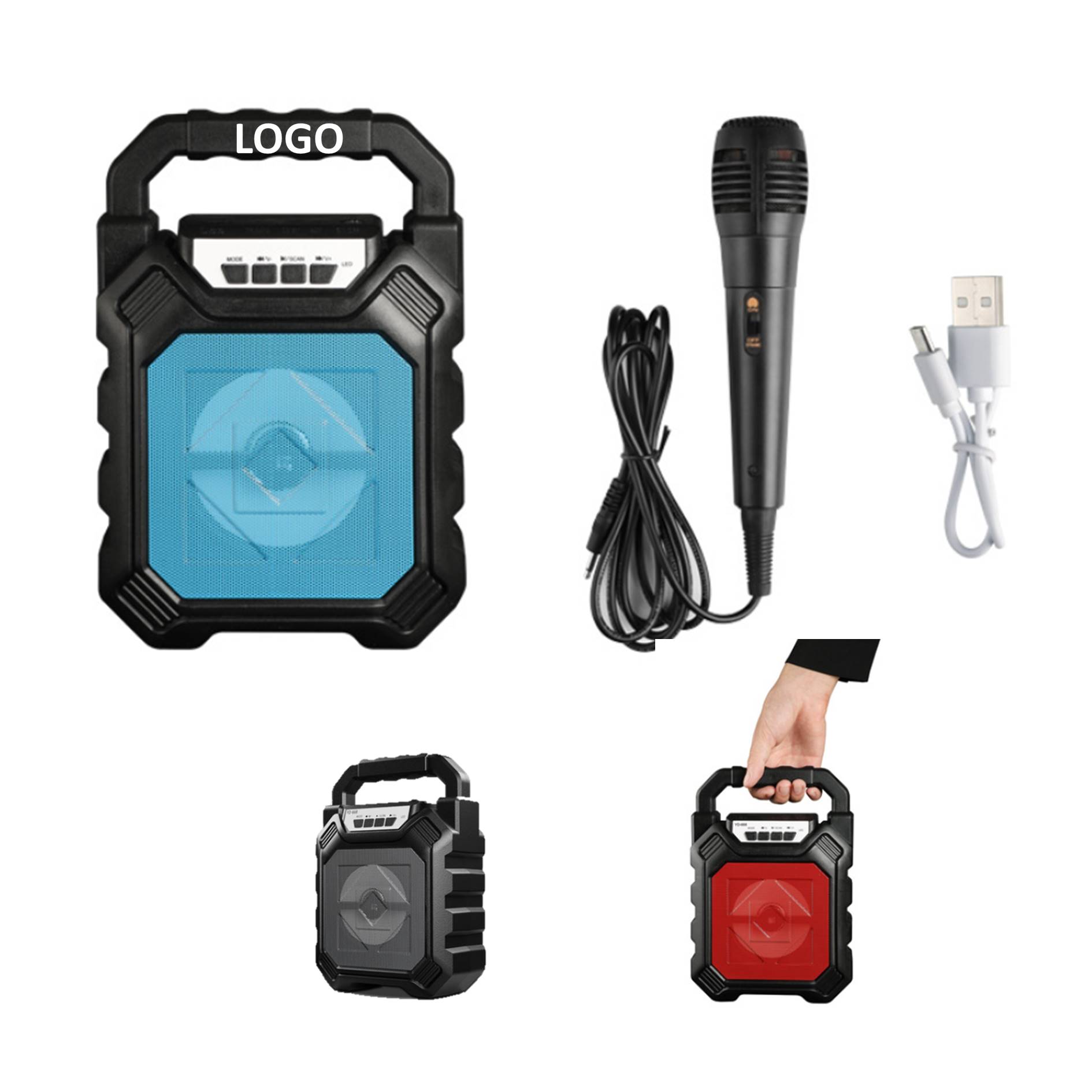 Outdoor Wireless Bluetooth Portable Speaker With Microphone 2