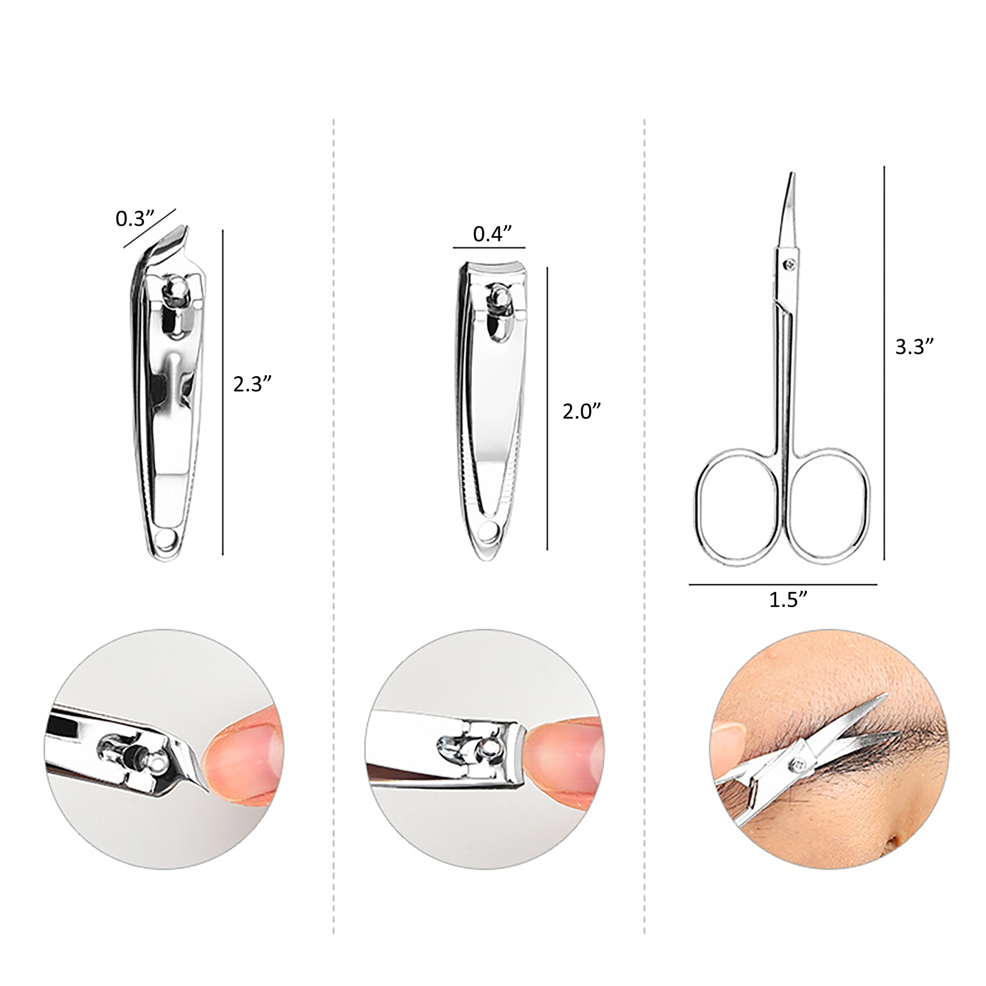 7 PCS Manicure Set Nail Clippers Pedicure Kit 5