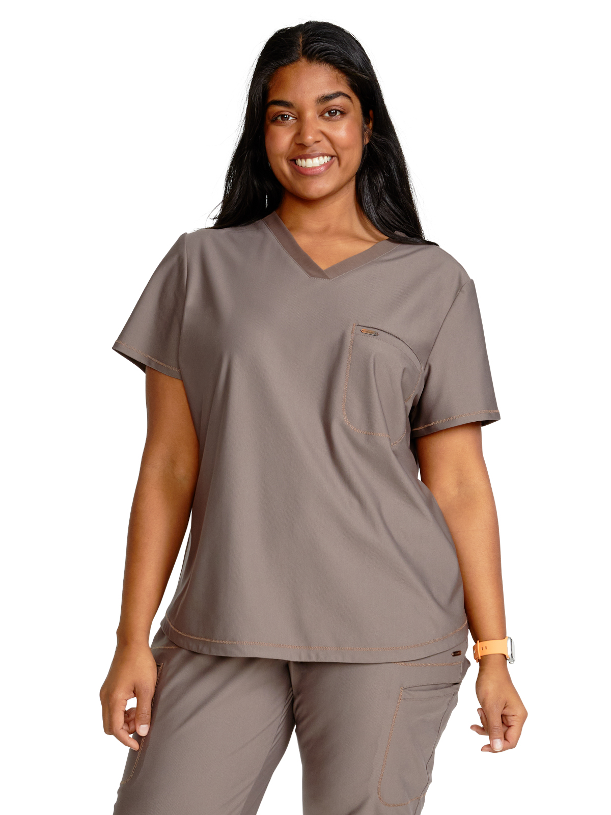 Cherokee - Form - Women's 1-Pocket Tuckable V-Neck Top 12