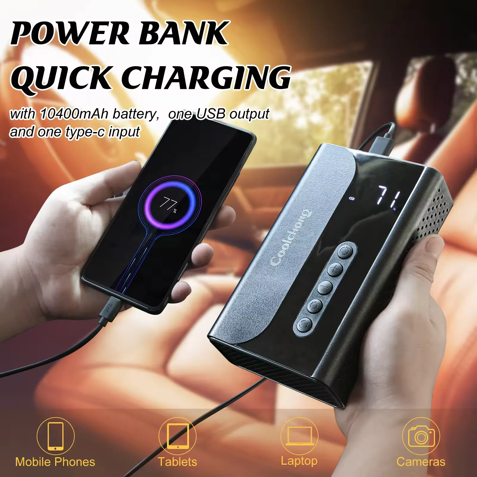 Jump Starter with 150PSI Digital Auto Tire Inflator 6