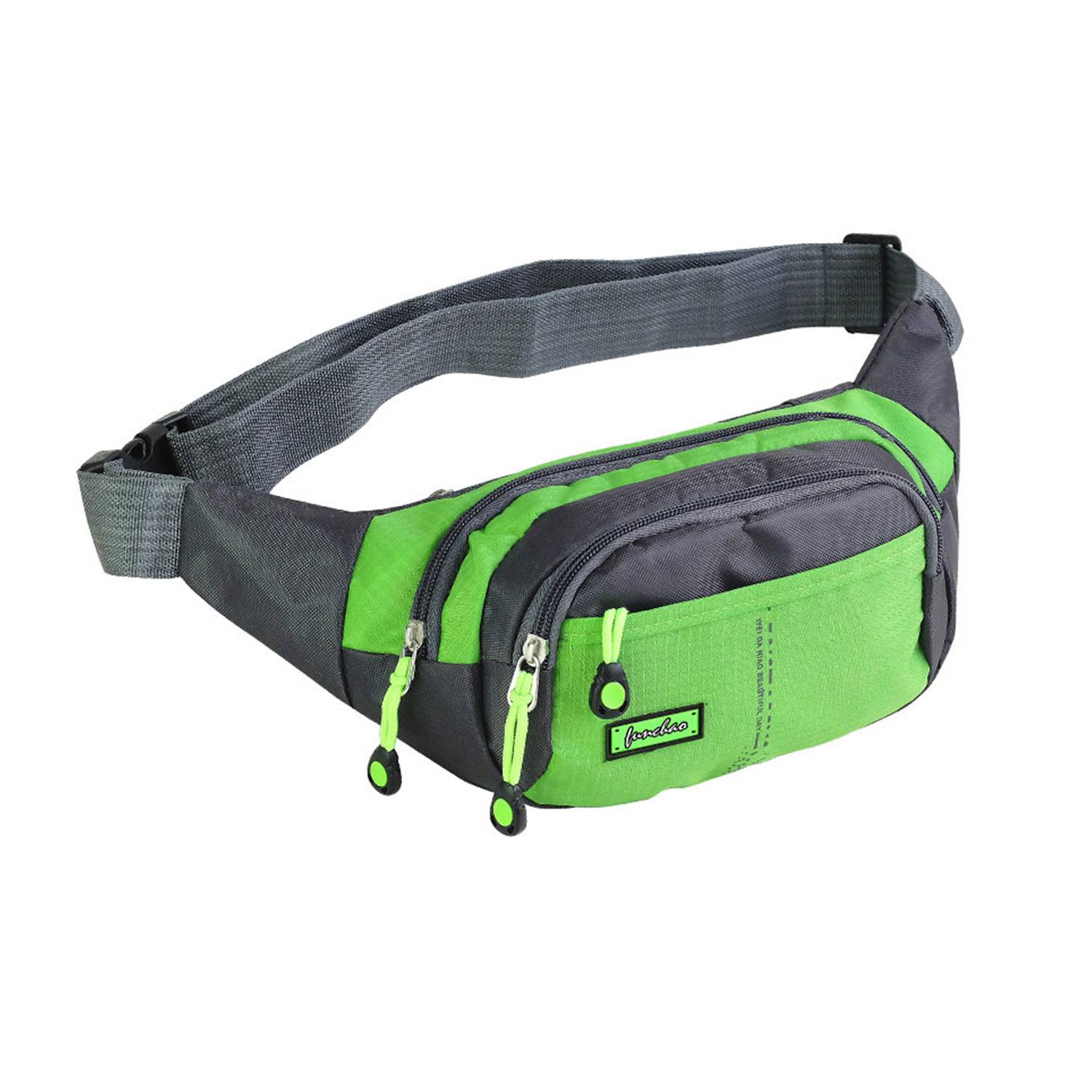 Nylon Fanny Pack with 3 Zipper Pockets 3