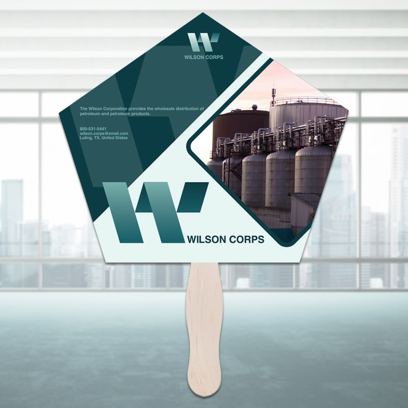 Pentagon Hand Fans 2