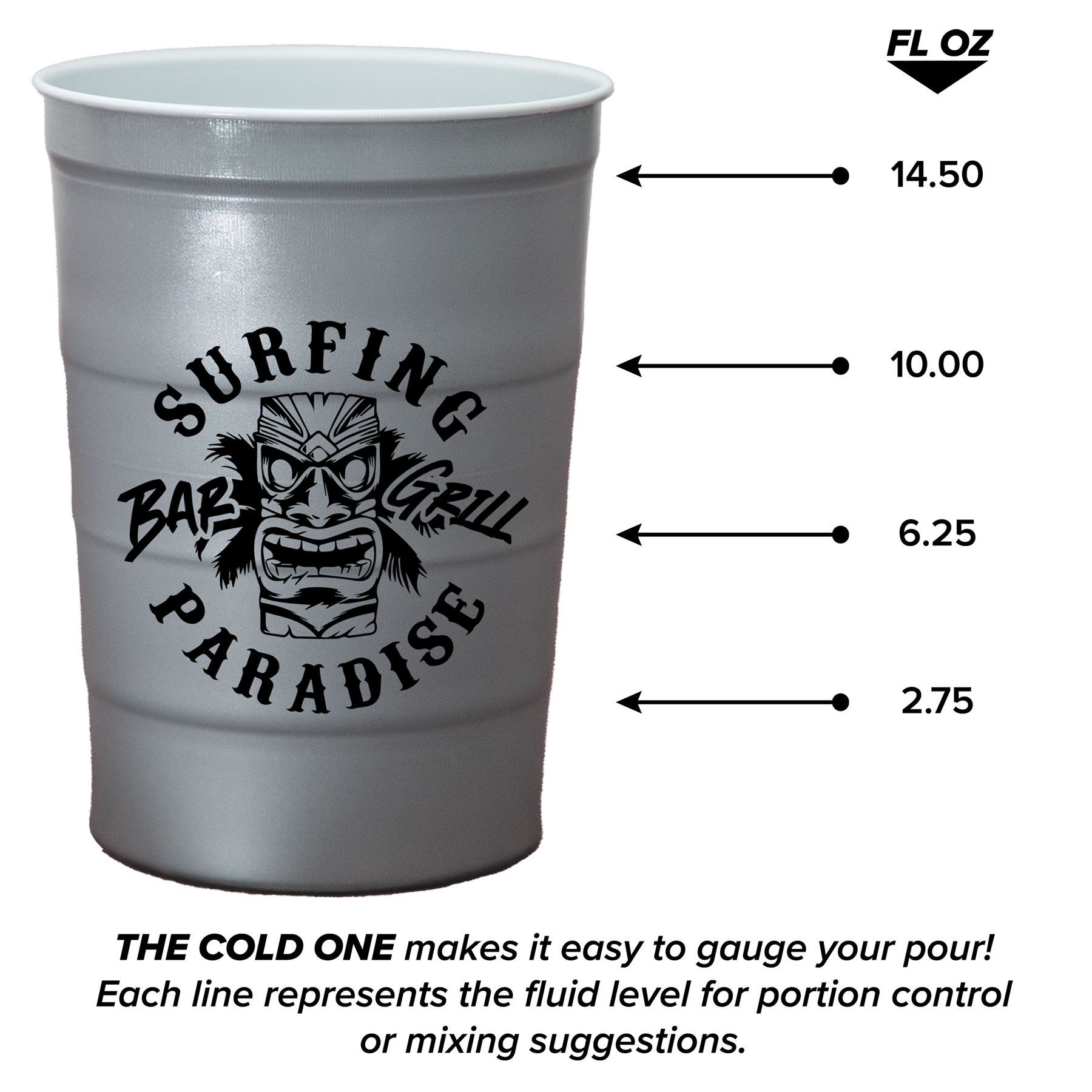 Garyline® The Cold One Steel Chill Party Cup - 16 oz. 50