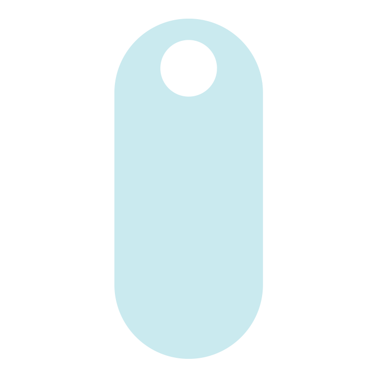 Hang Tag Card Stock 24 pt White (Stock Shape #) Digital Print 9