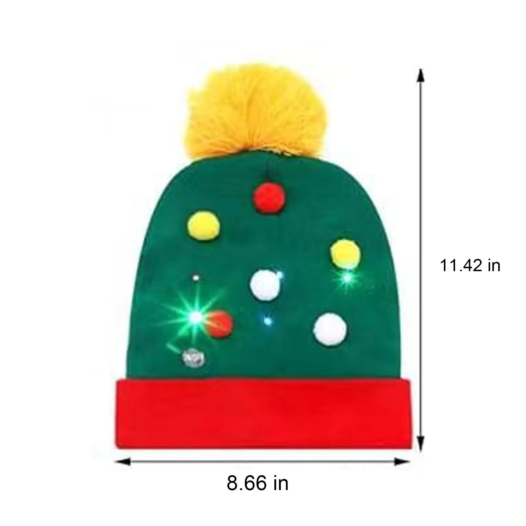 LED Light-Up Christmas Knit Beanie 3
