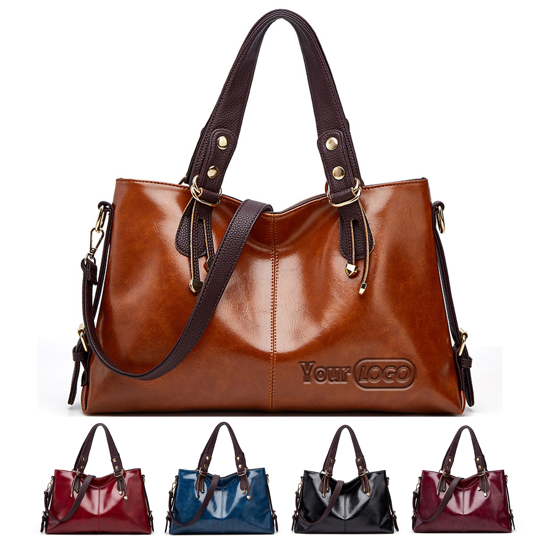 PU High Capacity Tote Package, custom tote bag with logo imprint 2