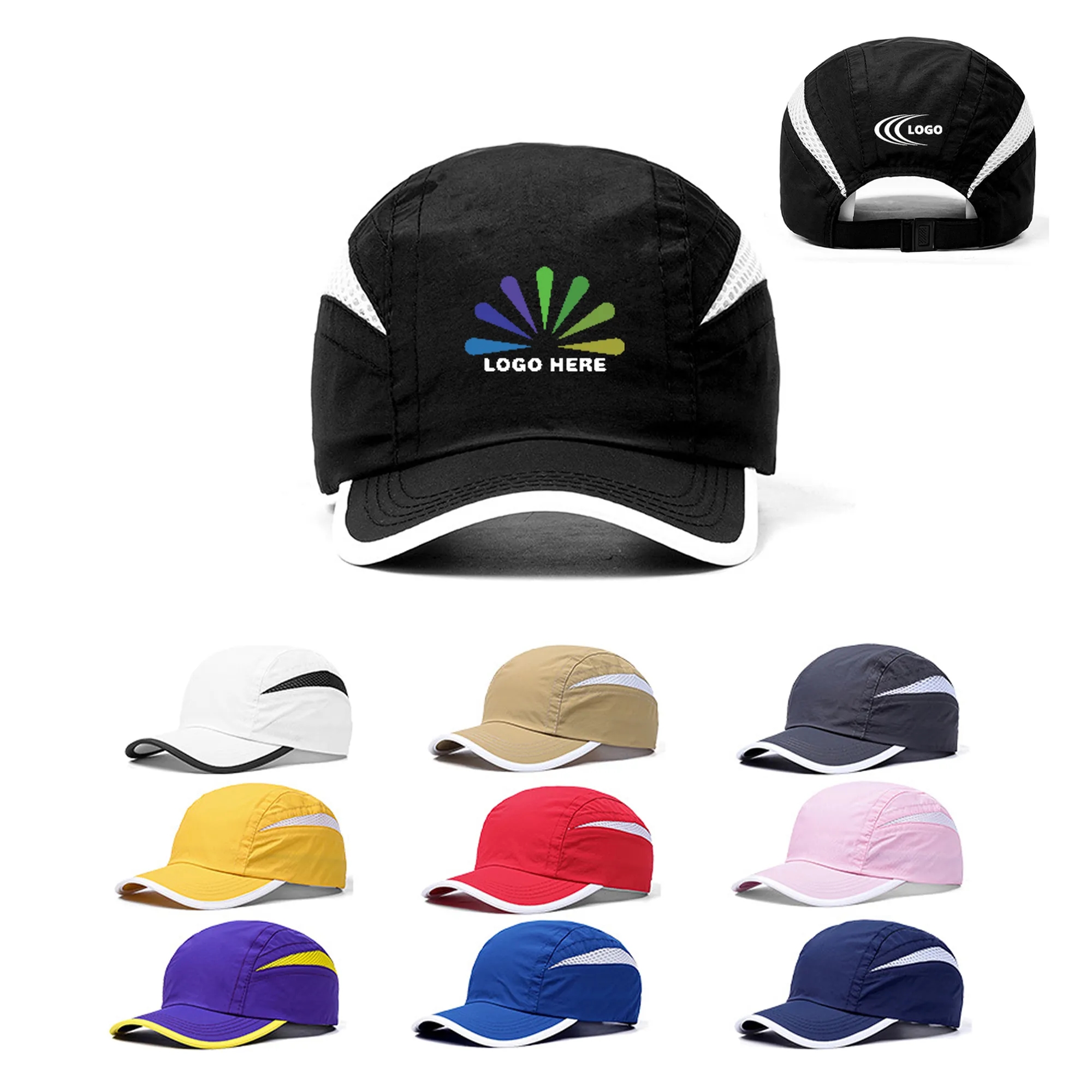 Nylon Quick-dry Mesh Baseball Cap MOQ 10PCS 1