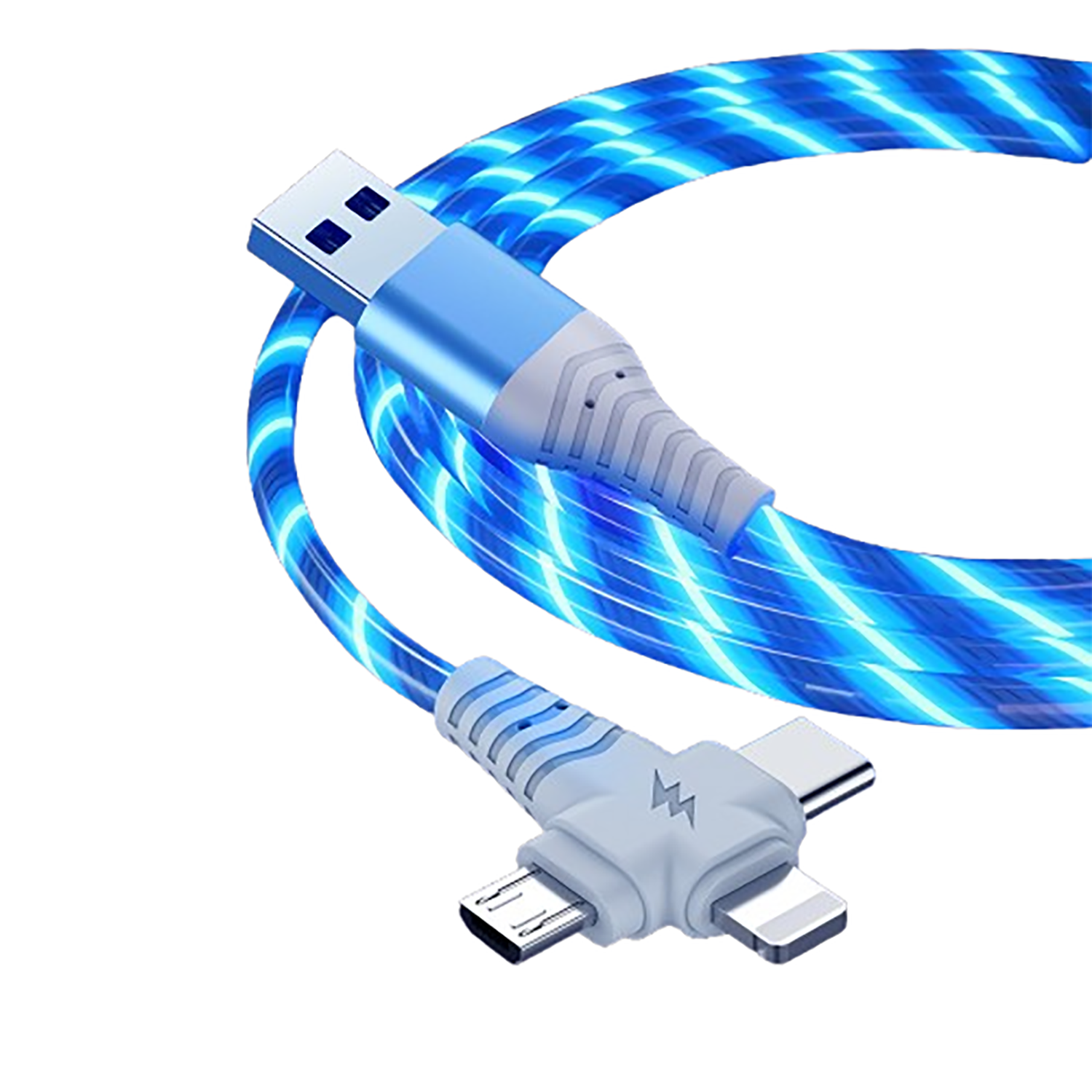 Three in one Glowing Data Cable 2