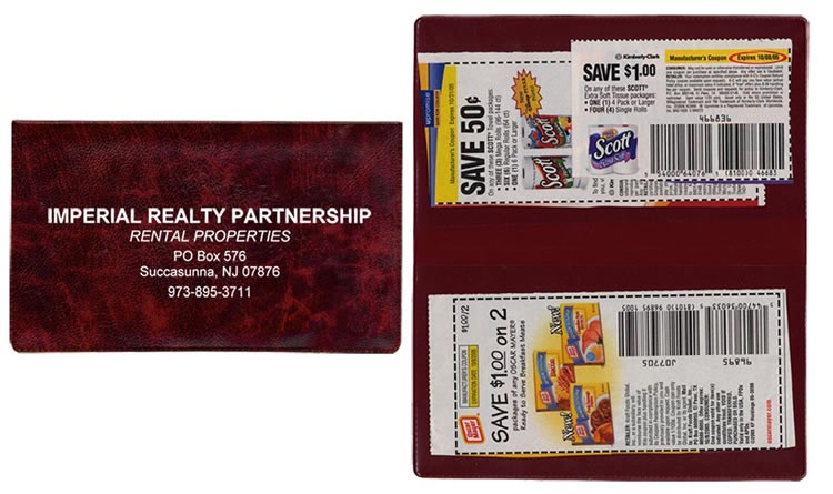 Two Pocket Coupon Case in Executive Vinyl 6