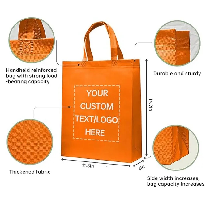 Custom Tote Bags, Reusable Non-woven Bag 4