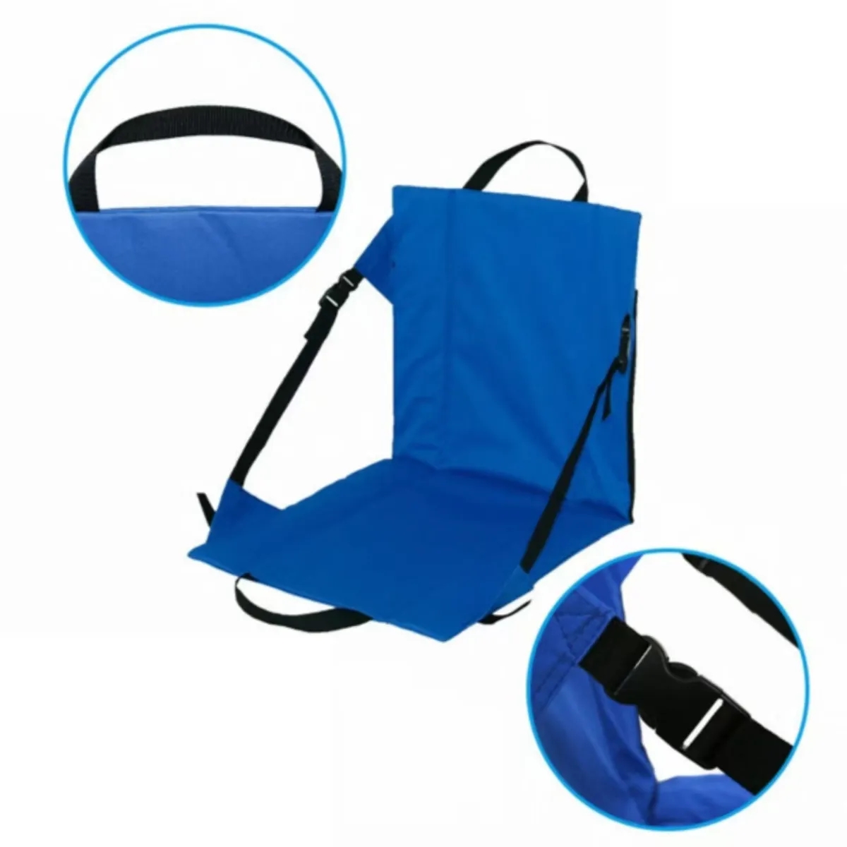 Folding Outdoor Stadium Seat Pad With Adjustable Strap 5