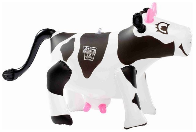 17" Cow Inflatable Zoo Animal