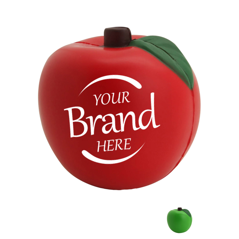 Soft PU Apple-Shaped Stress Relief Squishy Toy 1