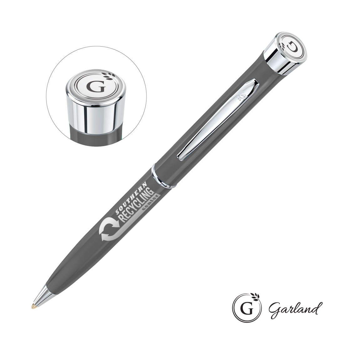 Garland® Recycled Ballpoint Twist Pen - Chrome Accent 12