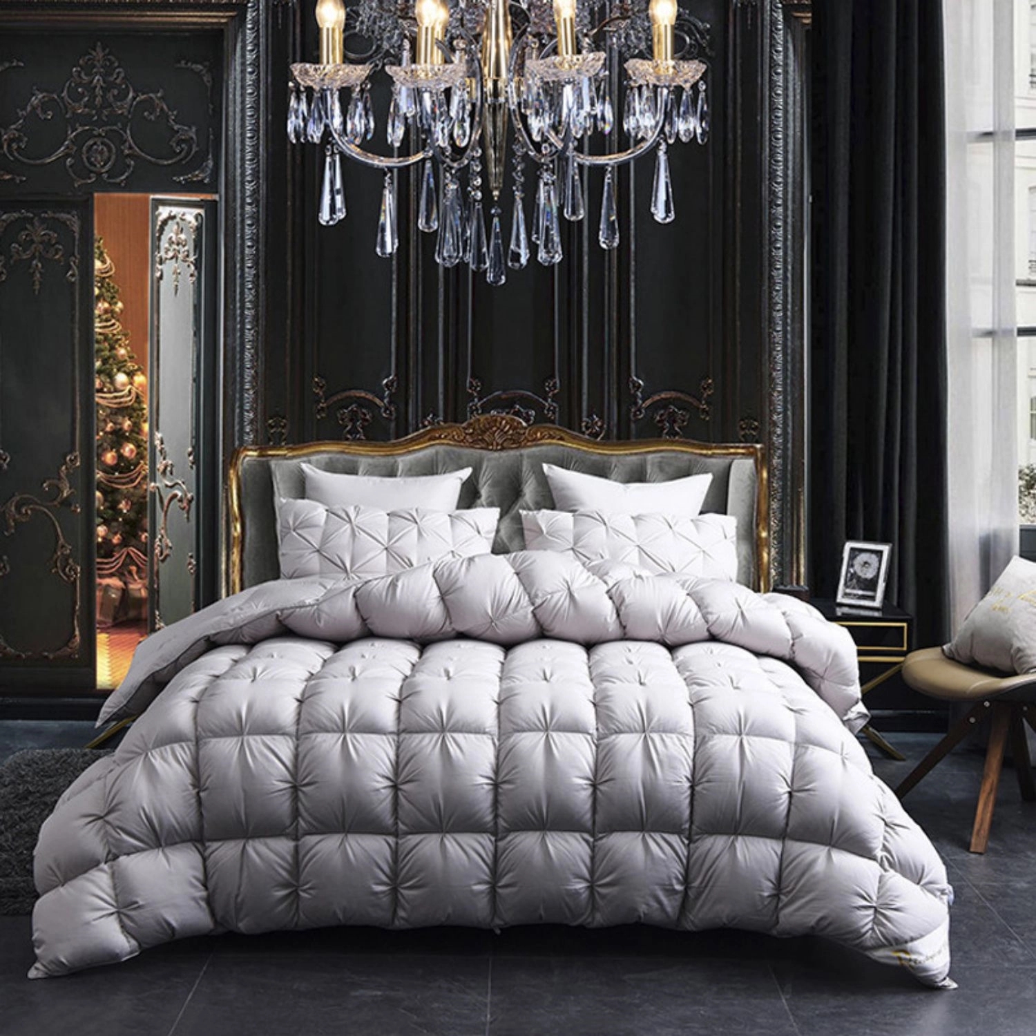 Lightweight Goose Feathers Down Comforter Duvet 5