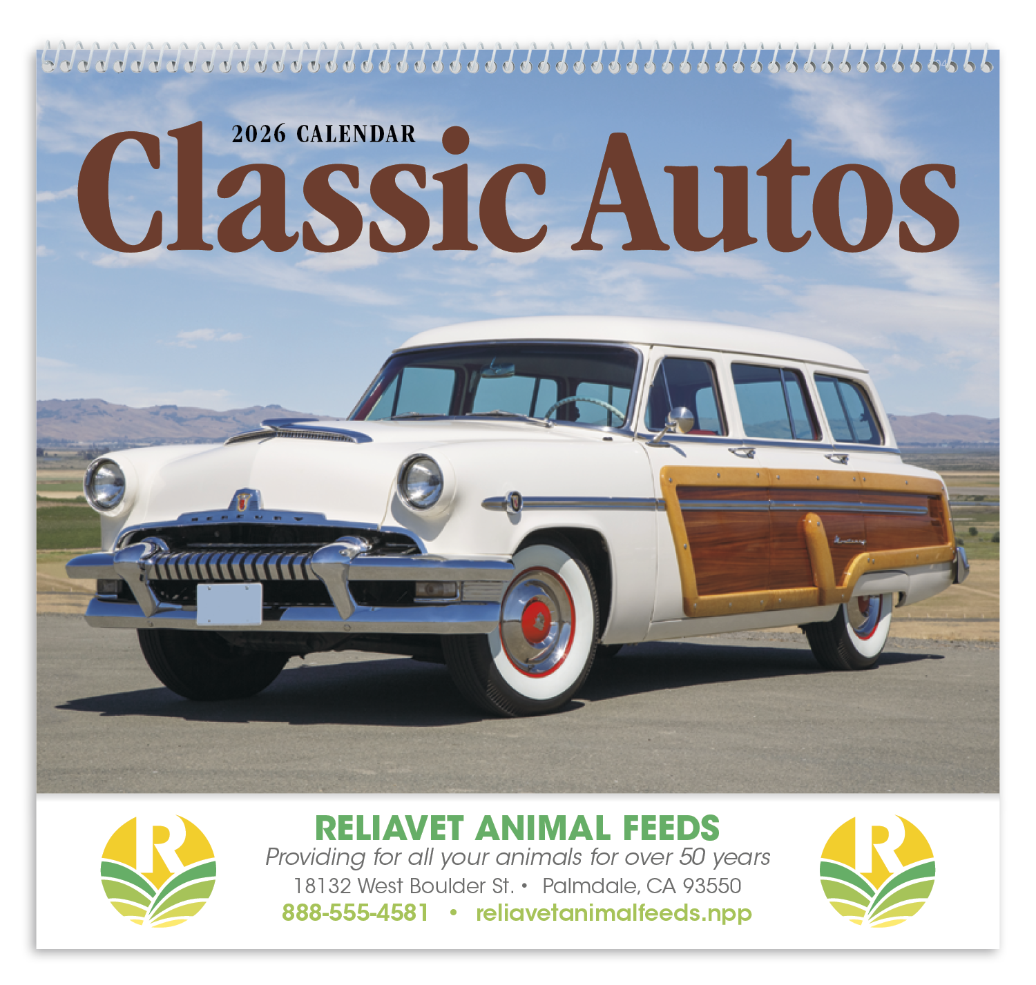 Good Value™ Classic Autos - Spiral Calendar 43