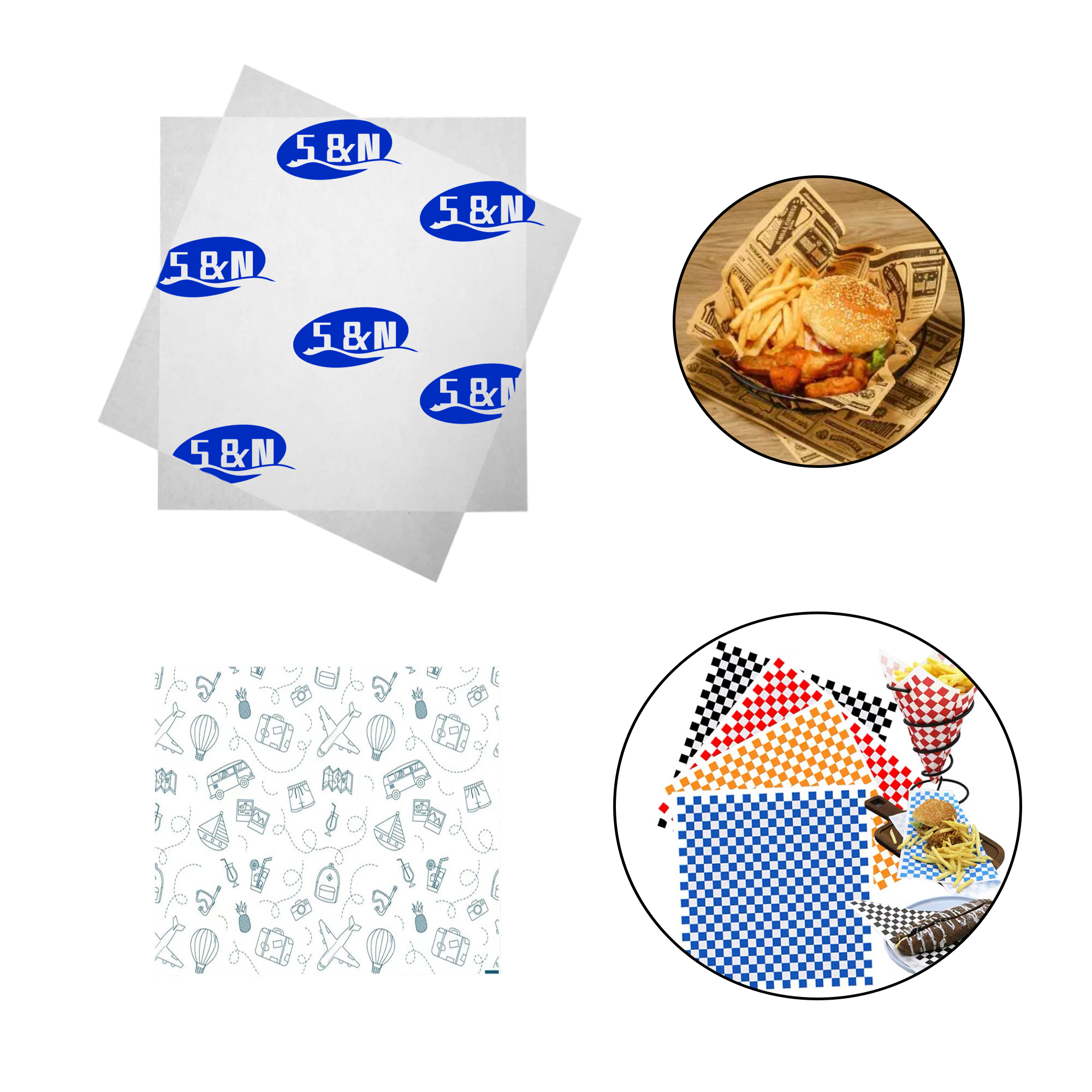 Food-grade Hamburger Wrapping Paper 2