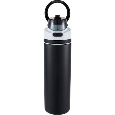 Elvin 28oz Recycled Stainless Flip Straw Bottle, custom water bottle with logo imprint 214