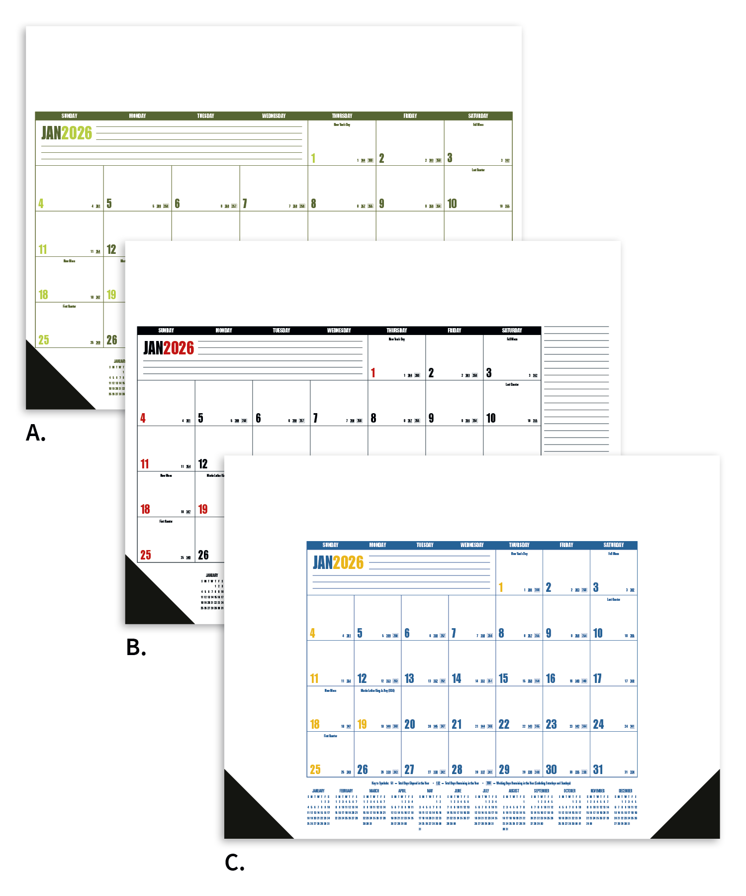 Good Value™ Multi-Color Desk Pad 4