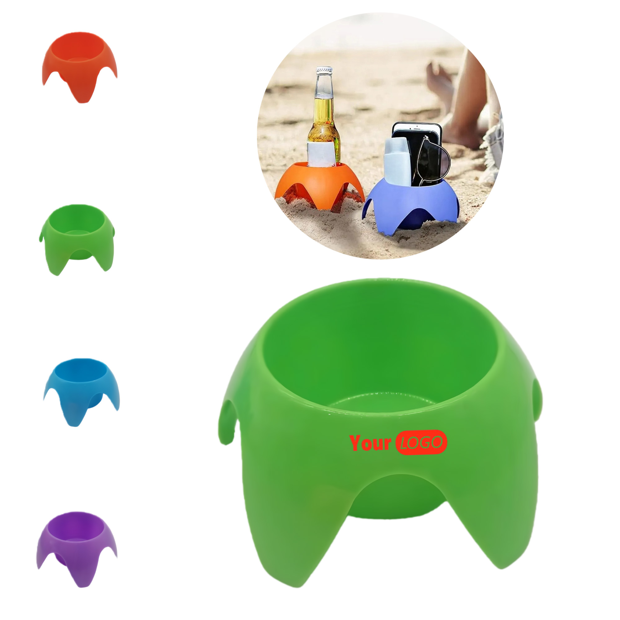 PP Beach Tray Multi Compartment 2