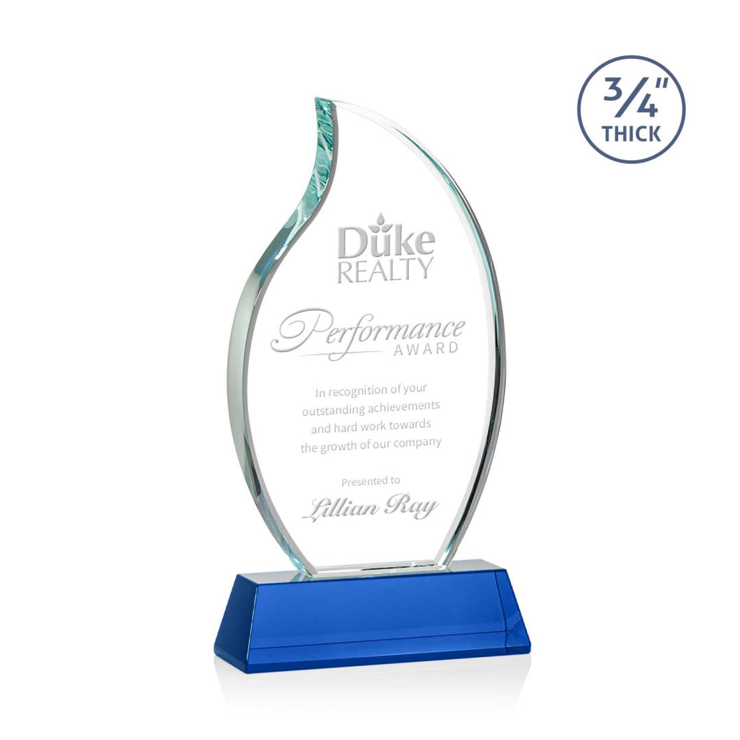 Croydon Flame Award on Newhaven Base - Blue 16