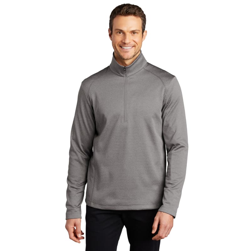 Port Authority Diamond Heather Fleece 1/4-Zip Pullover 10
