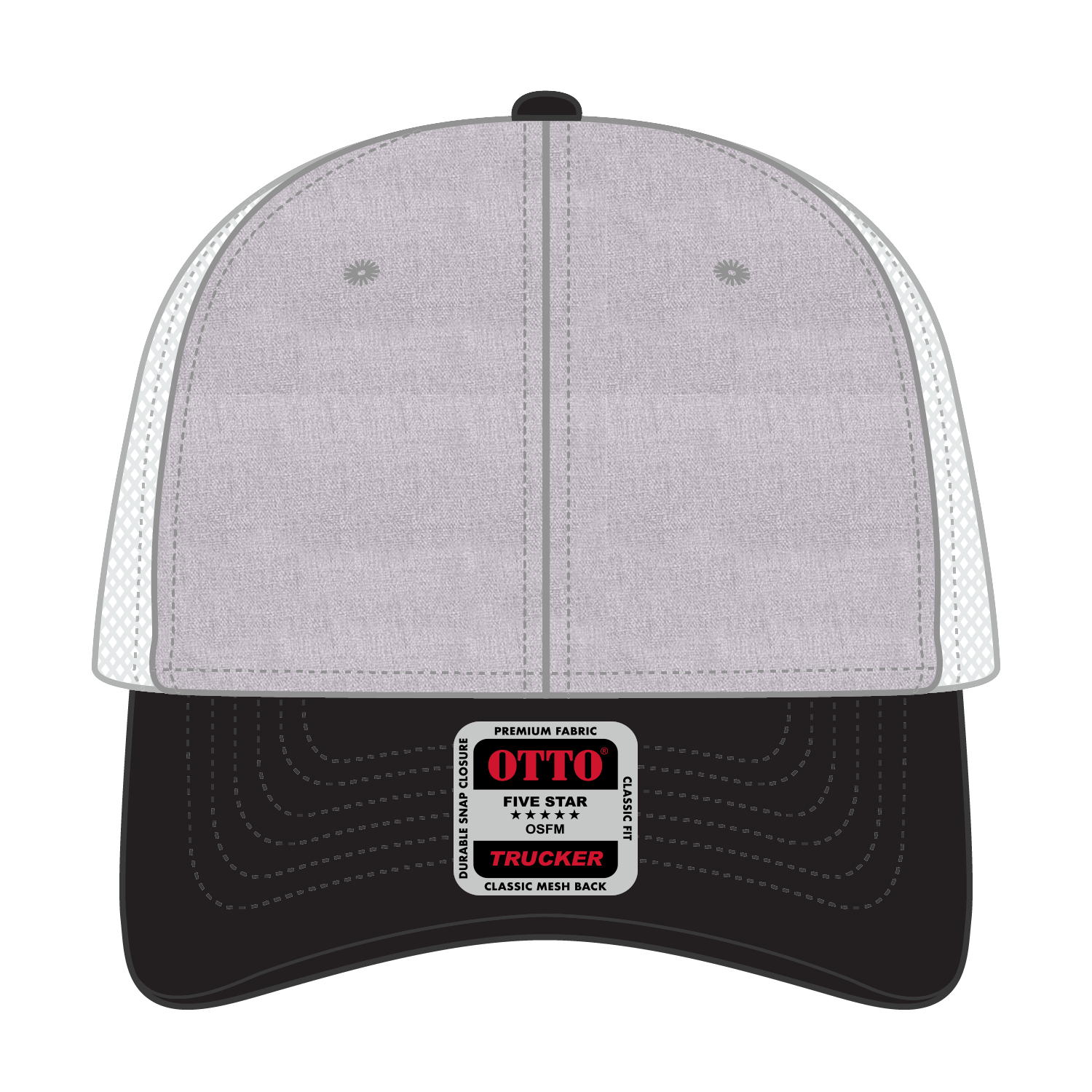 OTTO CAP® 6 Panel Low Profile Mesh Back Trucker Hat 46