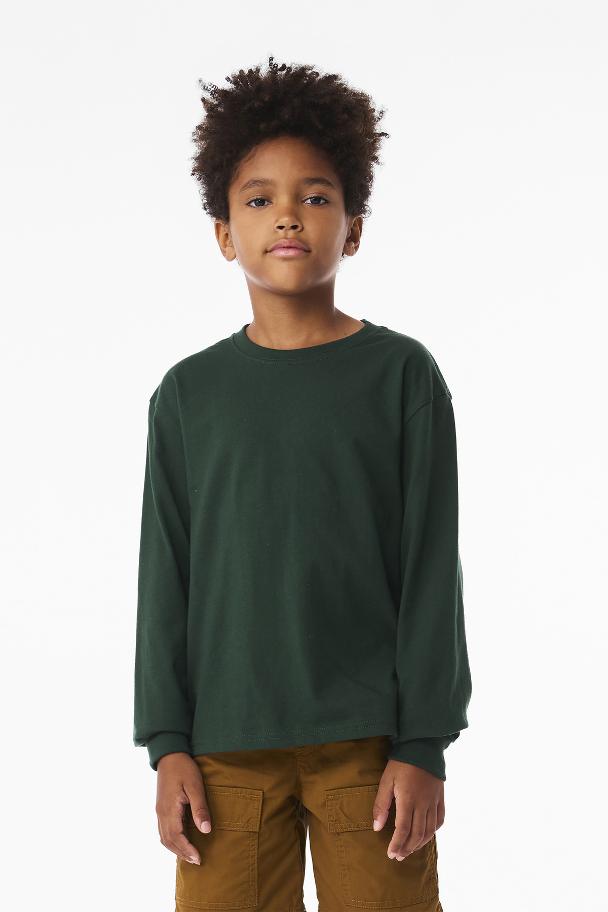 BELLA+CANVAS Youth 6-Ounce Heavyweight Long Sleeve Tee BC3511Y 48