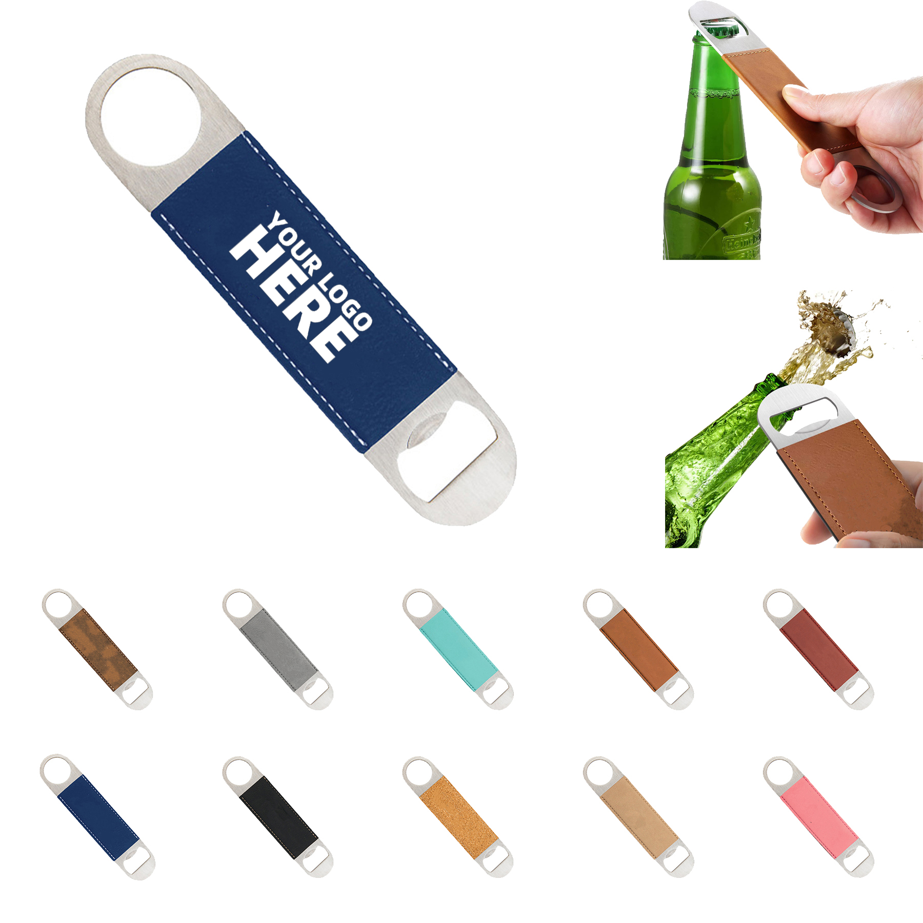 Leather Long Strip Bottle Opener 1