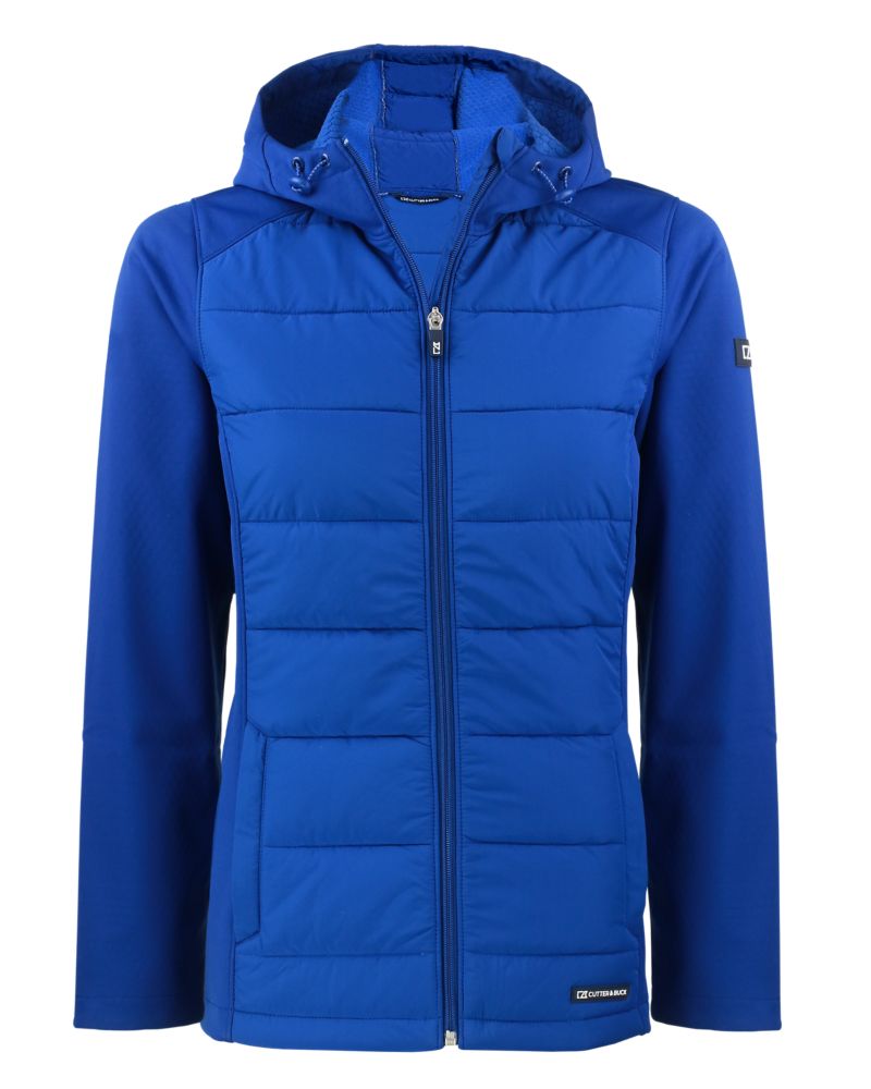 Cutter & Buck Evoke Recycled Honeycomb Fleece Womens Hybrid Full Zip Jacket 37