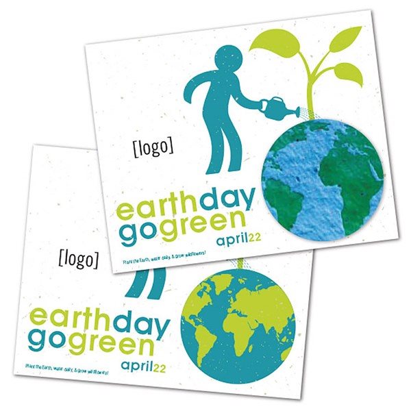 Seed Paper Shape Postcard 8