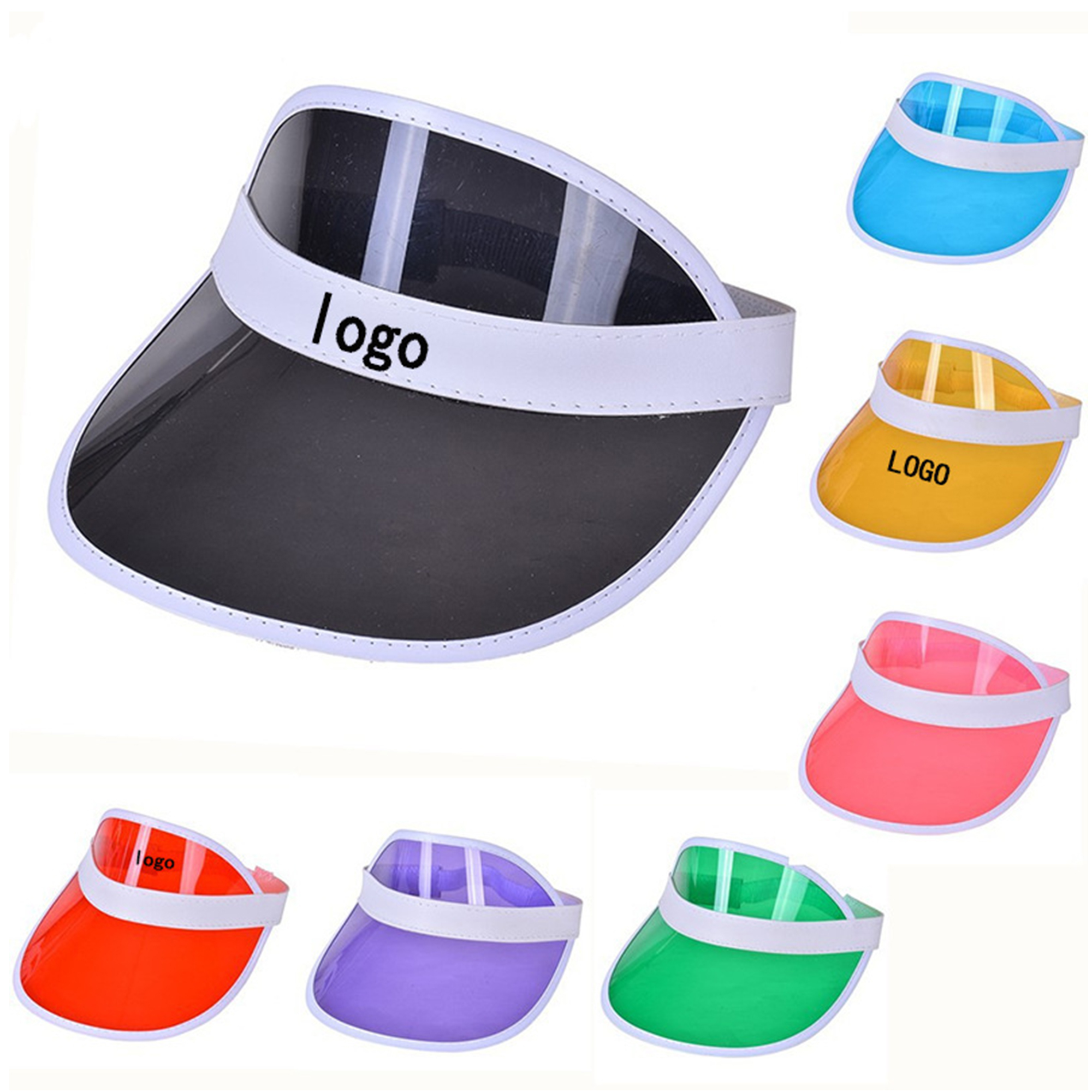 Custom Outdoor Clear Sun Visor Hats MOQ50 2