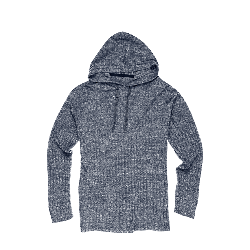 Ribbed Hacci Hoodie, custom hoodie or sweatshirt with logo imprint 7