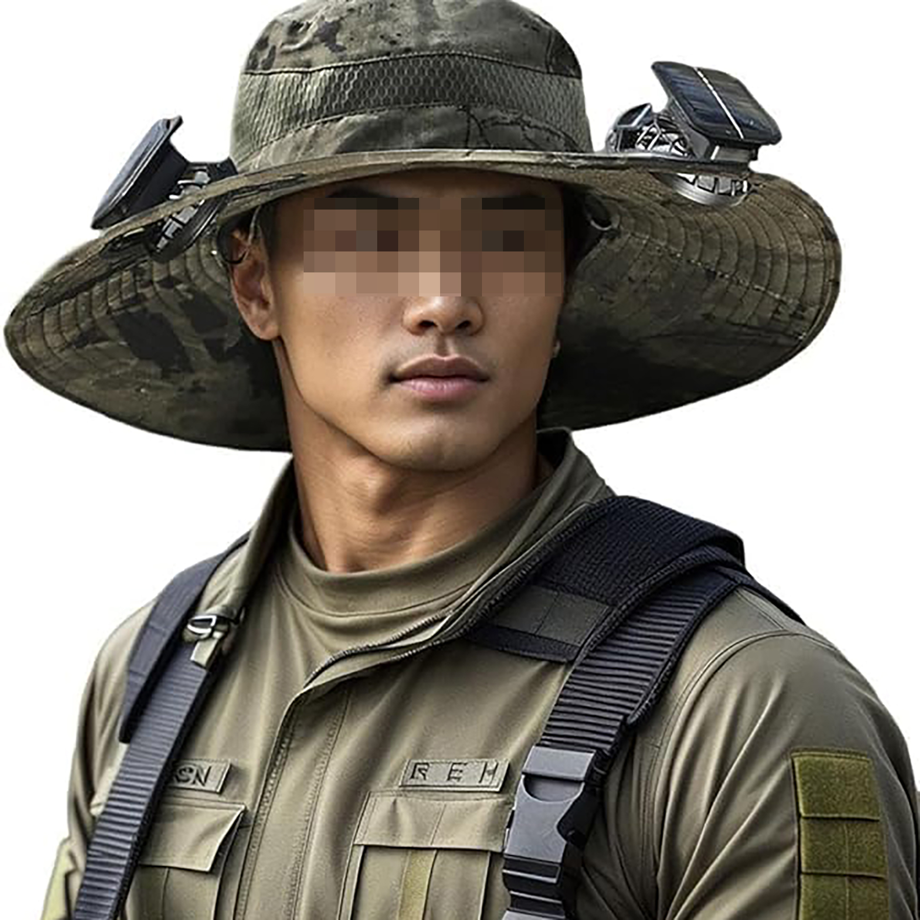 Solar Powered Cooling Fan Hat 5