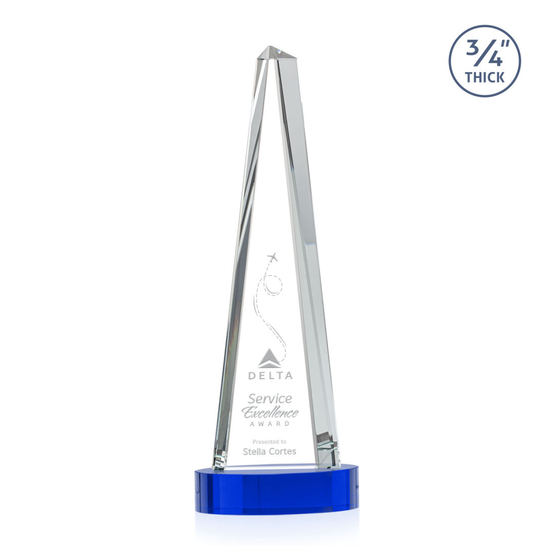 Majestic Tower Award on Alberton Base - Blue 14