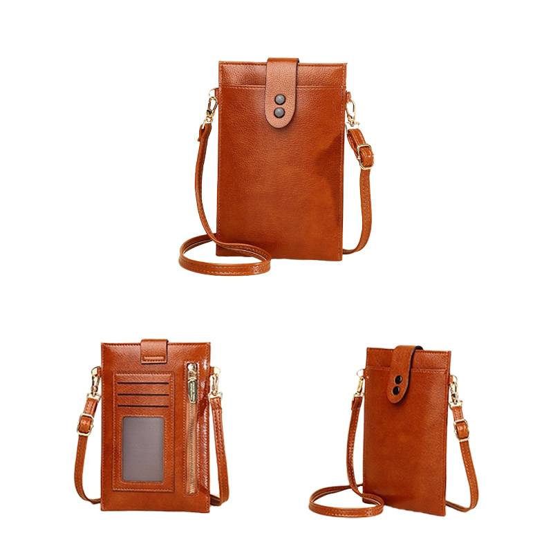 Women's Soft PU Leather Wallet Crossbody Bag Phone Purse 7