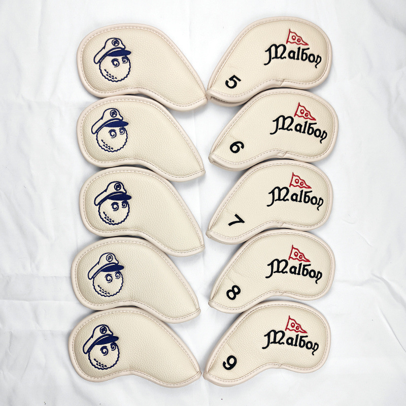 Leather Golf Head Covers Set for Iron 1