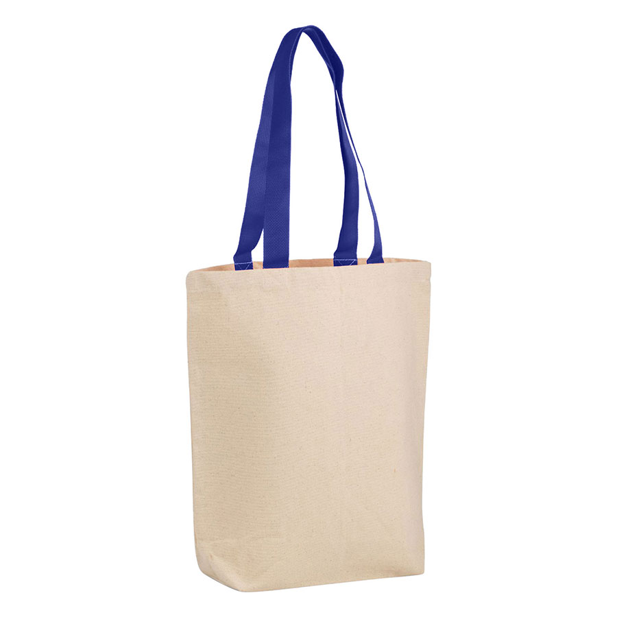 12 oz Cotton Canvas Tote Bag - 15"W x16"H x 4"D x 24"Handle 6
