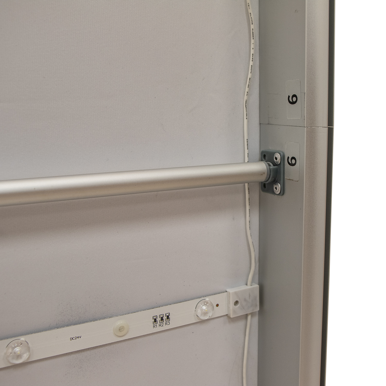 3' x 6.5' Standard SEG Glo Floor Hardware 8