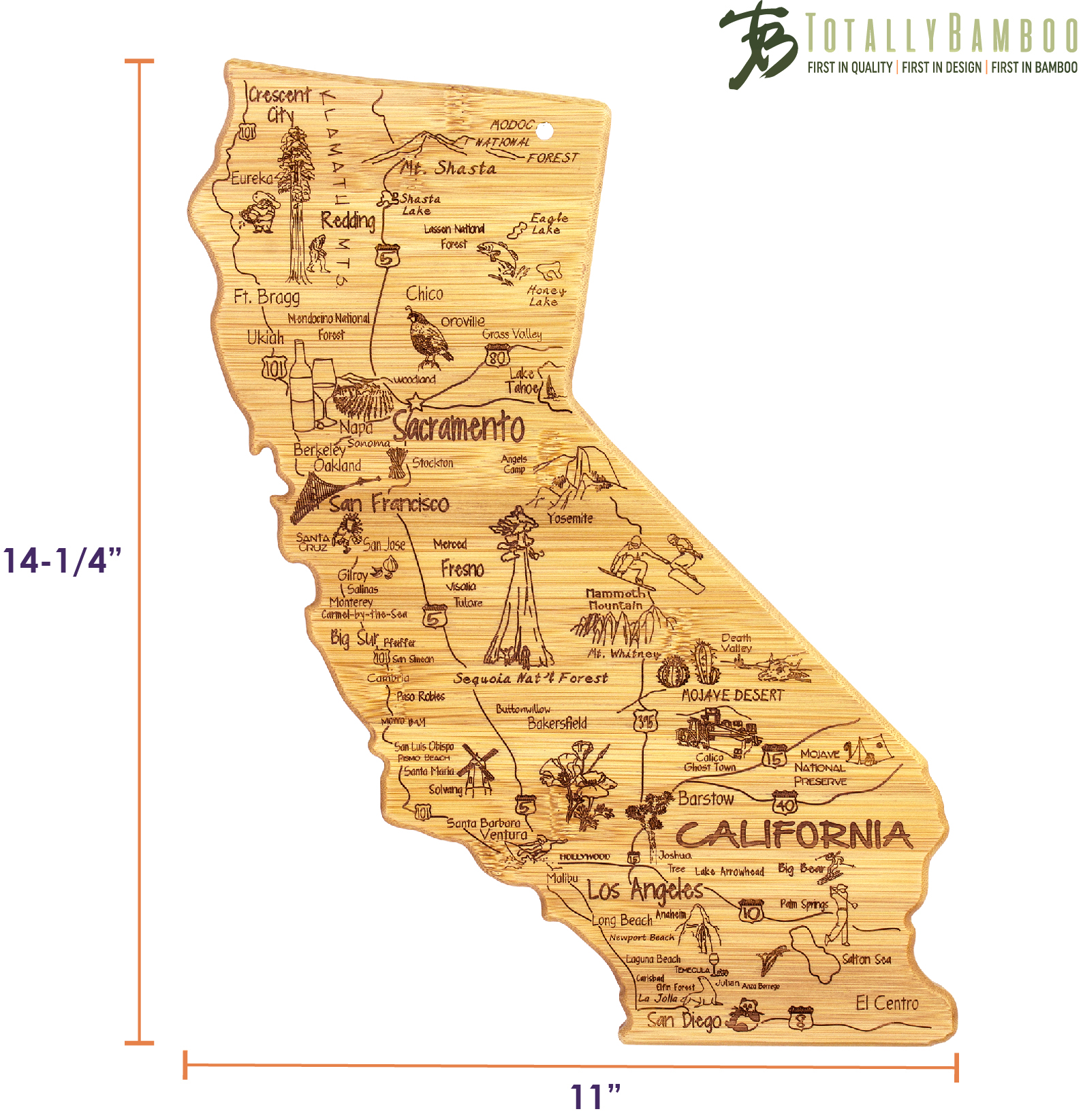 Destination California Cutting & Serving Board 2
