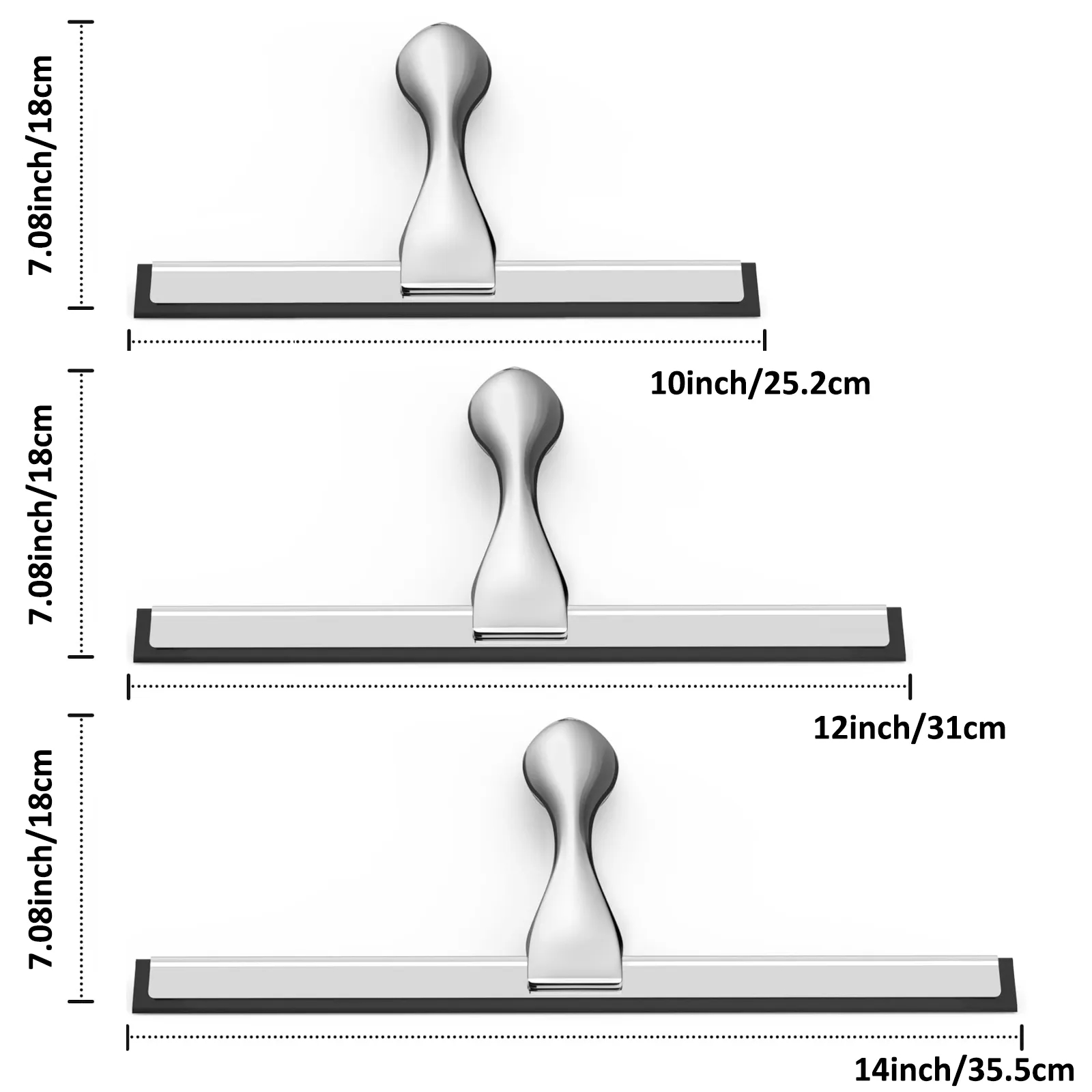 All-Purpose Stainless Steel Shower Glass Door Squeegee 2