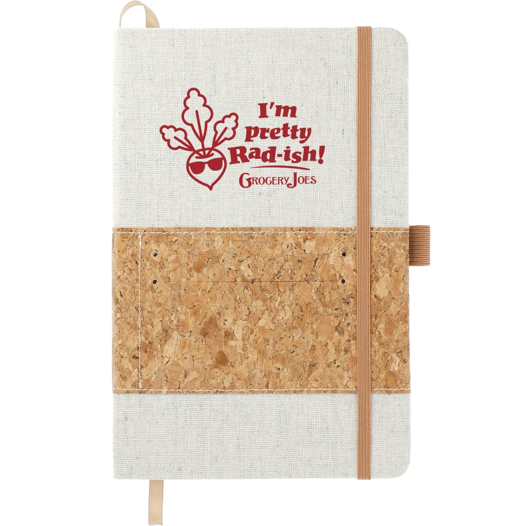 FSC® Mix 5.5" x 8.5" Recycled Cotton Cork Notebook 8