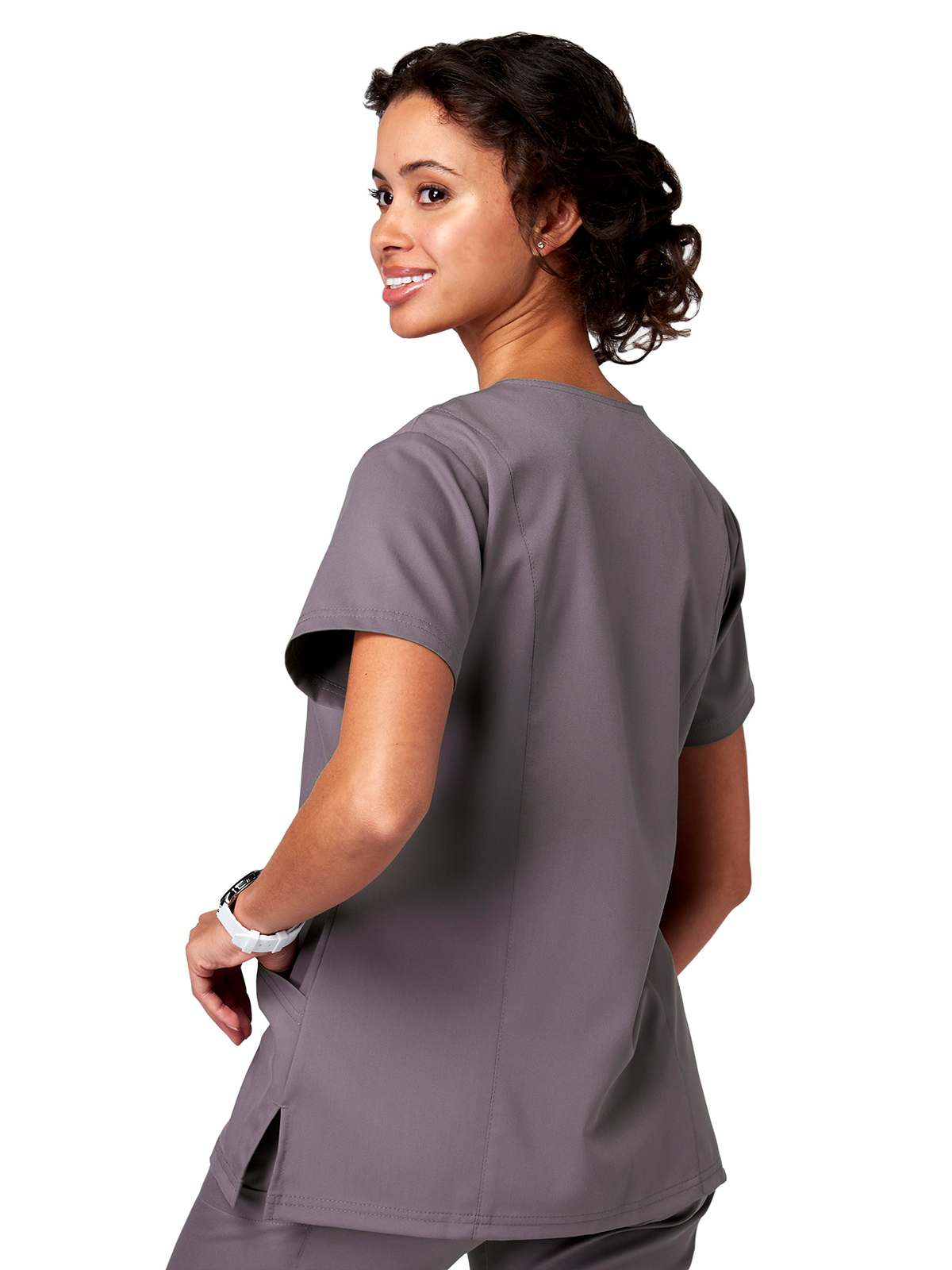 Meta Scrubs - Women's 2-Pocket Ventral V-Neck Top 4
